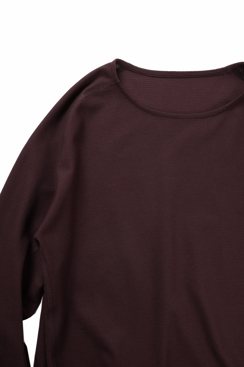 OPPOSE DUALITY ERGONOMIC LS T-SHIRTS / COOLMAX DRY JERSEY (BURGUNDY) - Image 5