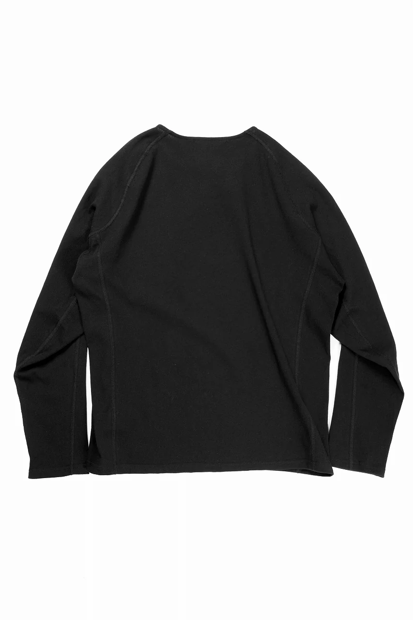 OPPOSE DUALITY ERGONOMIC LS T-SHIRTS / DRY COTTON JERSEY (BLACK) - Image 2