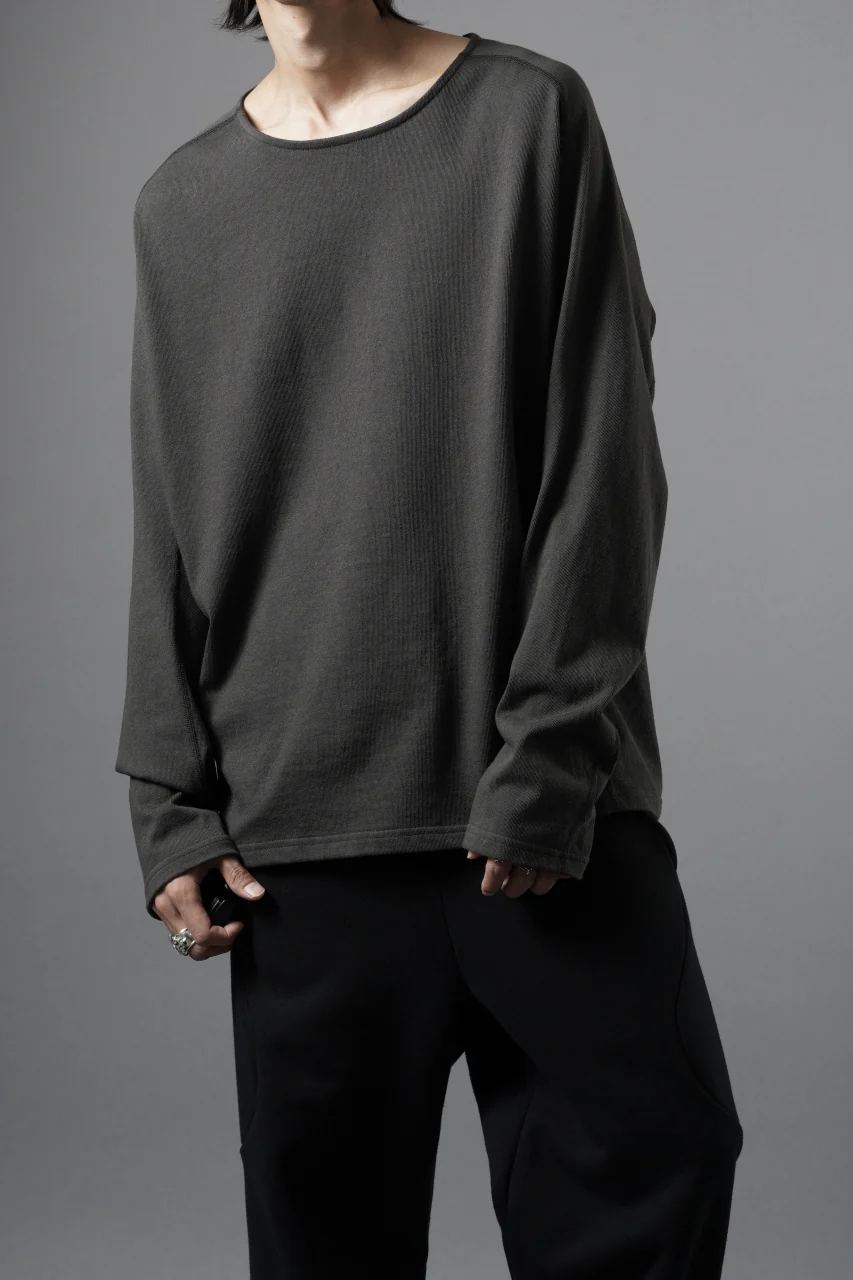 OPPOSE DUALITY ERGONOMIC LS T-SHIRTS / DRY COTTON JERSEY (GRAY) - Image 12
