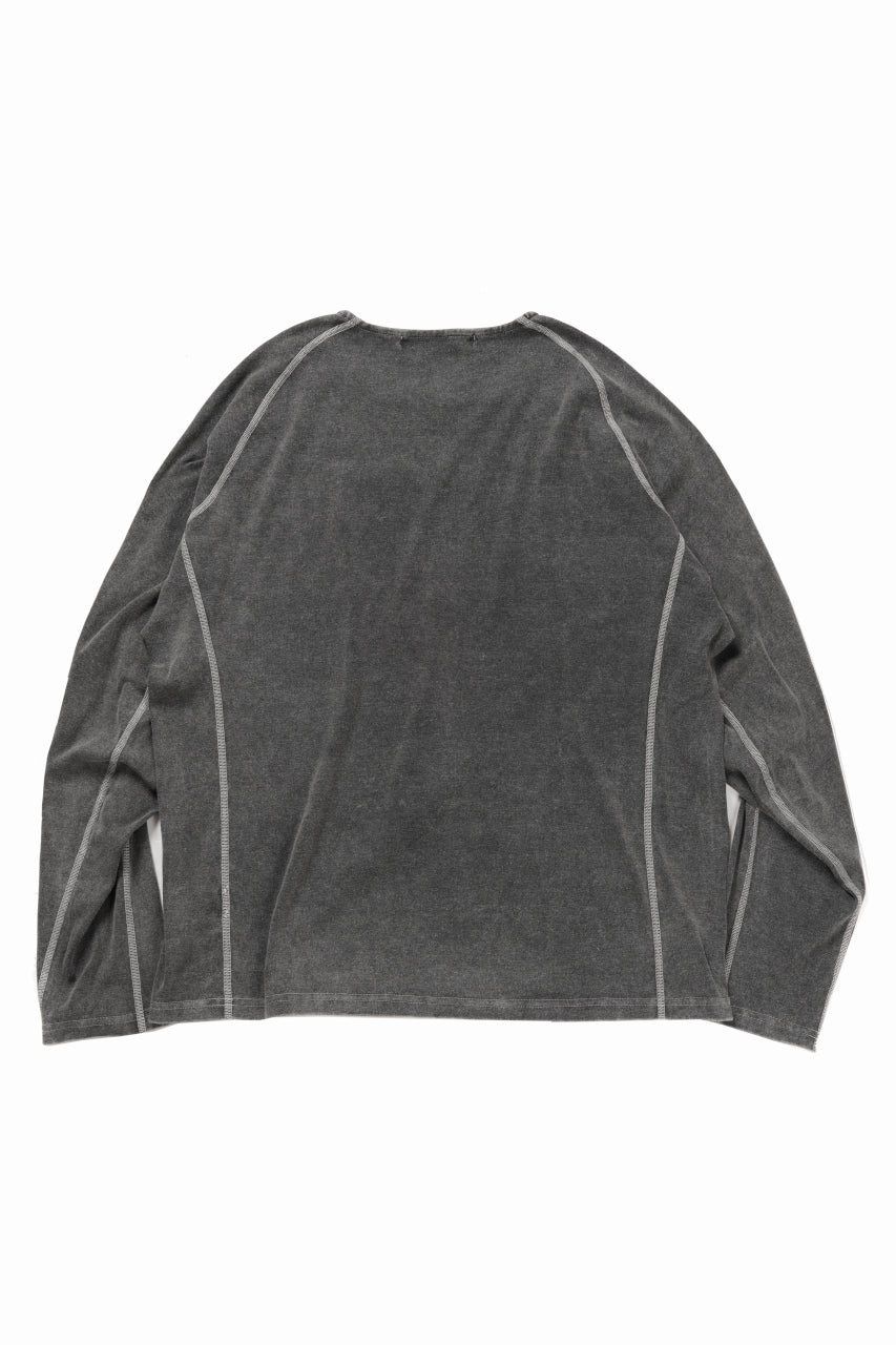 OPPOSE DUALITY ERGONOMIC LS T-SHIRTS / DYED cordura MIXED COTTON (GRAY) - Image 2