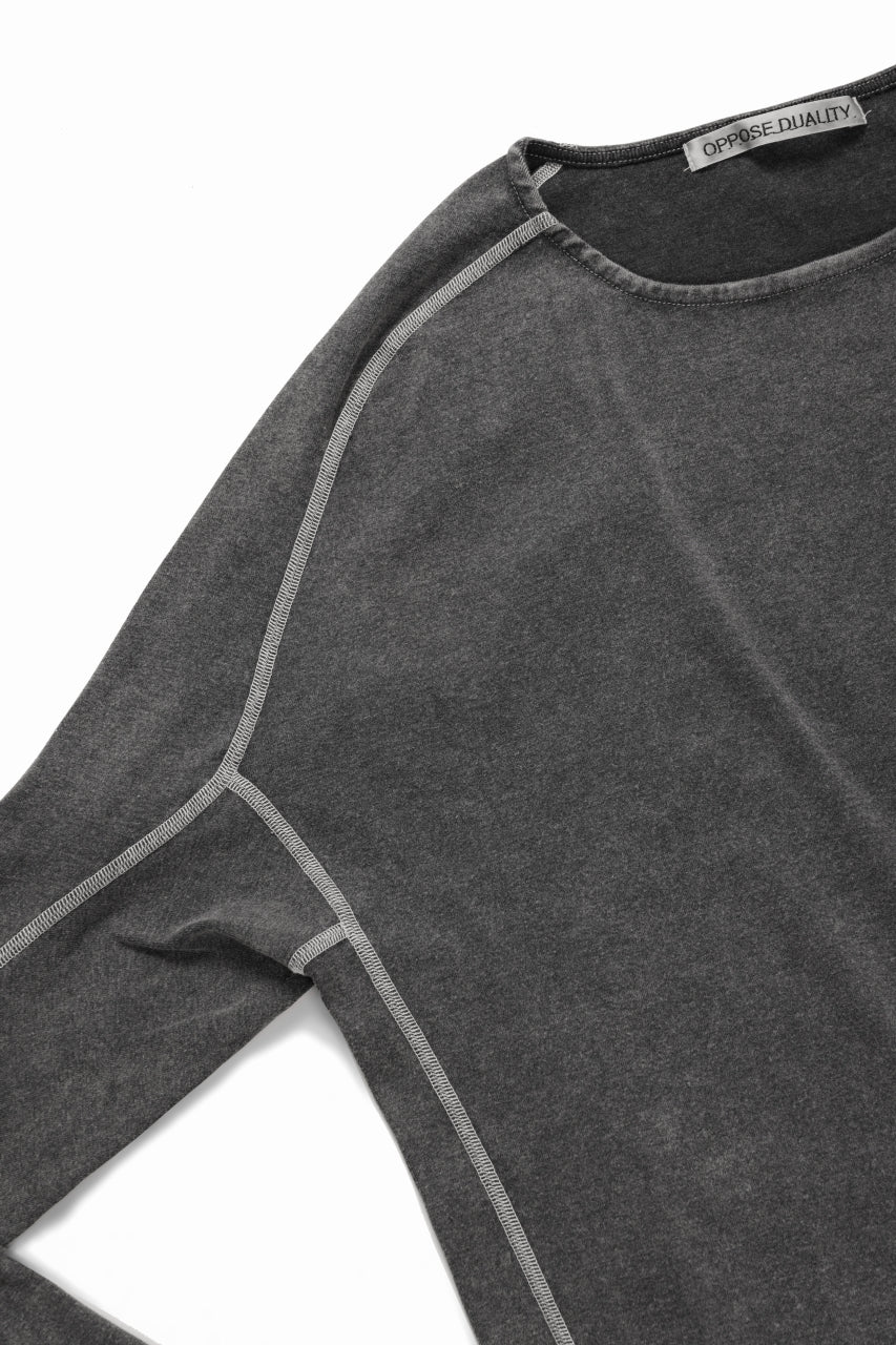 OPPOSE DUALITY ERGONOMIC LS T-SHIRTS / DYED cordura MIXED COTTON (GRAY) - Image 6