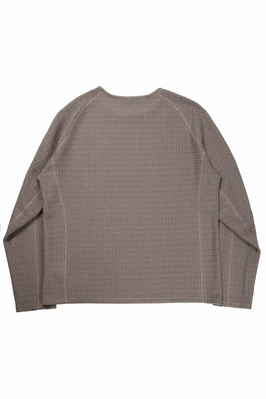 OPPOSE DUALITY ERGONOMIC LS T-SHIRTS / RUSSELL KNIT JERSEY (BEIGE) - Image 2