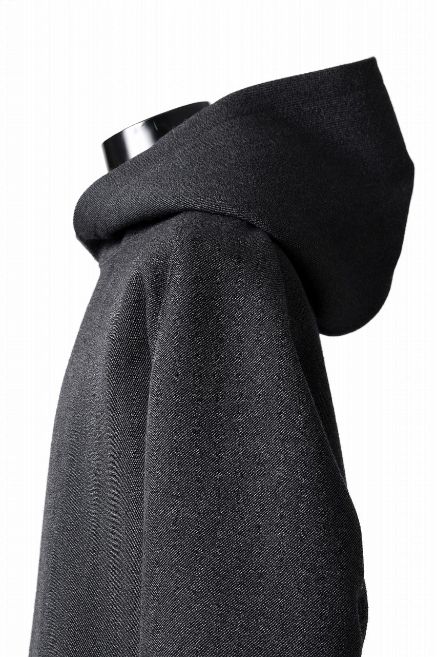OPPOSE DUALITY KEEPERS TWEED HOODIE / WOOL TWEED (BLACK) - Image 13