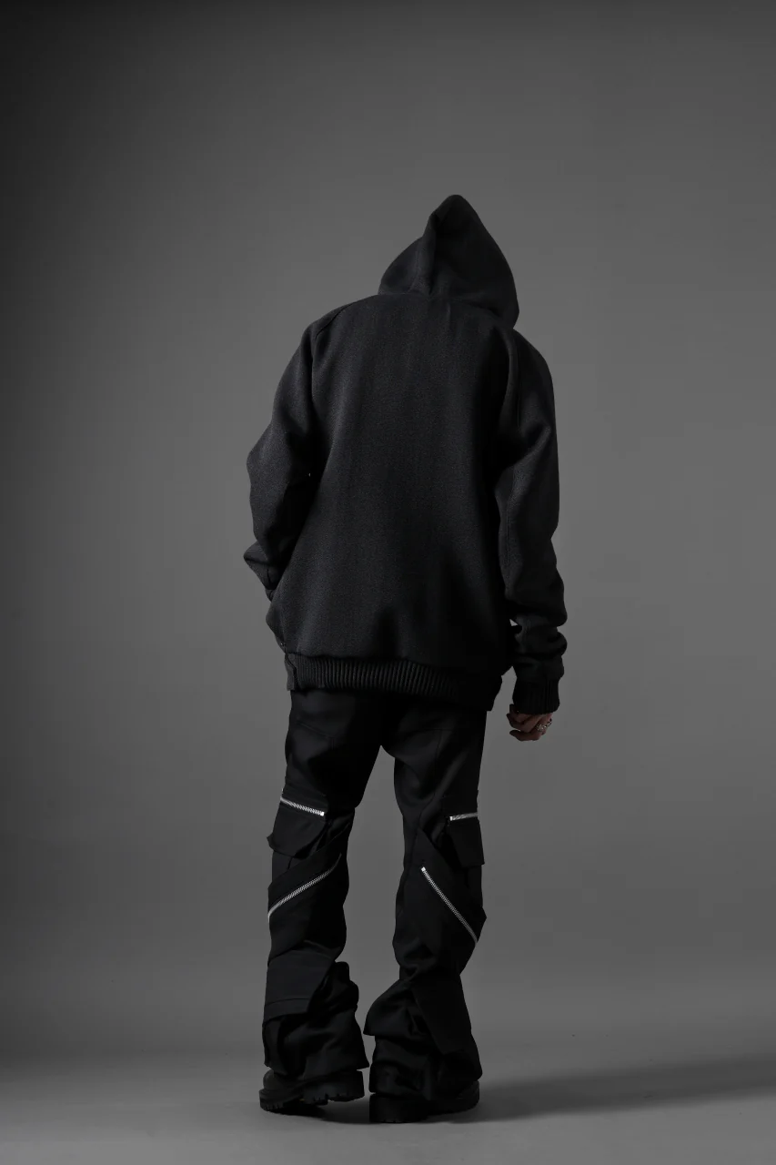 OPPOSE DUALITY KEEPERS TWEED HOODIE / WOOL TWEED (BLACK) - Image 29