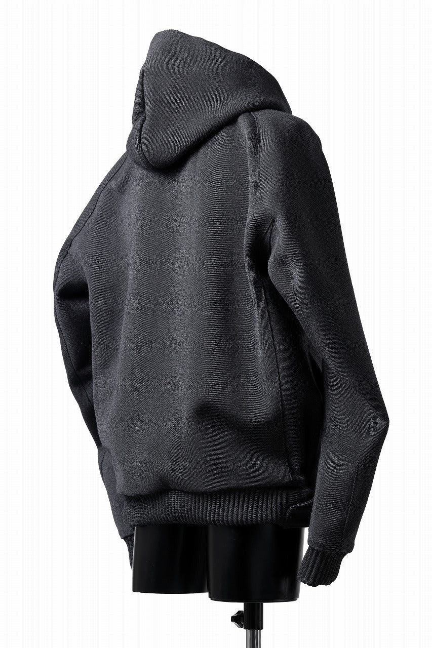 OPPOSE DUALITY KEEPERS TWEED HOODIE / WOOL TWEED (BLACK) - Image 8