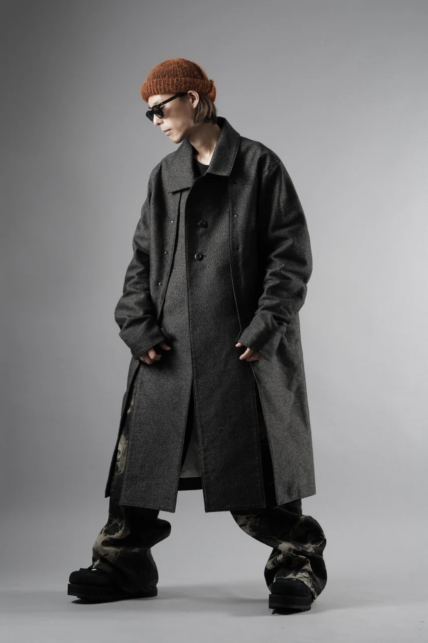 OPPOSE DUALITY MAC COAT / COTTON HEATHER CORD (GRAY) - Image 17