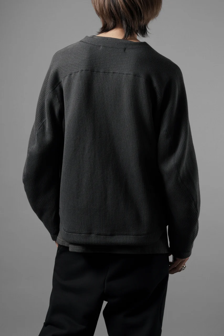 OPPOSE DUALITY NO COLLAR RIB ZIP TOP (BLACK) - Image 13