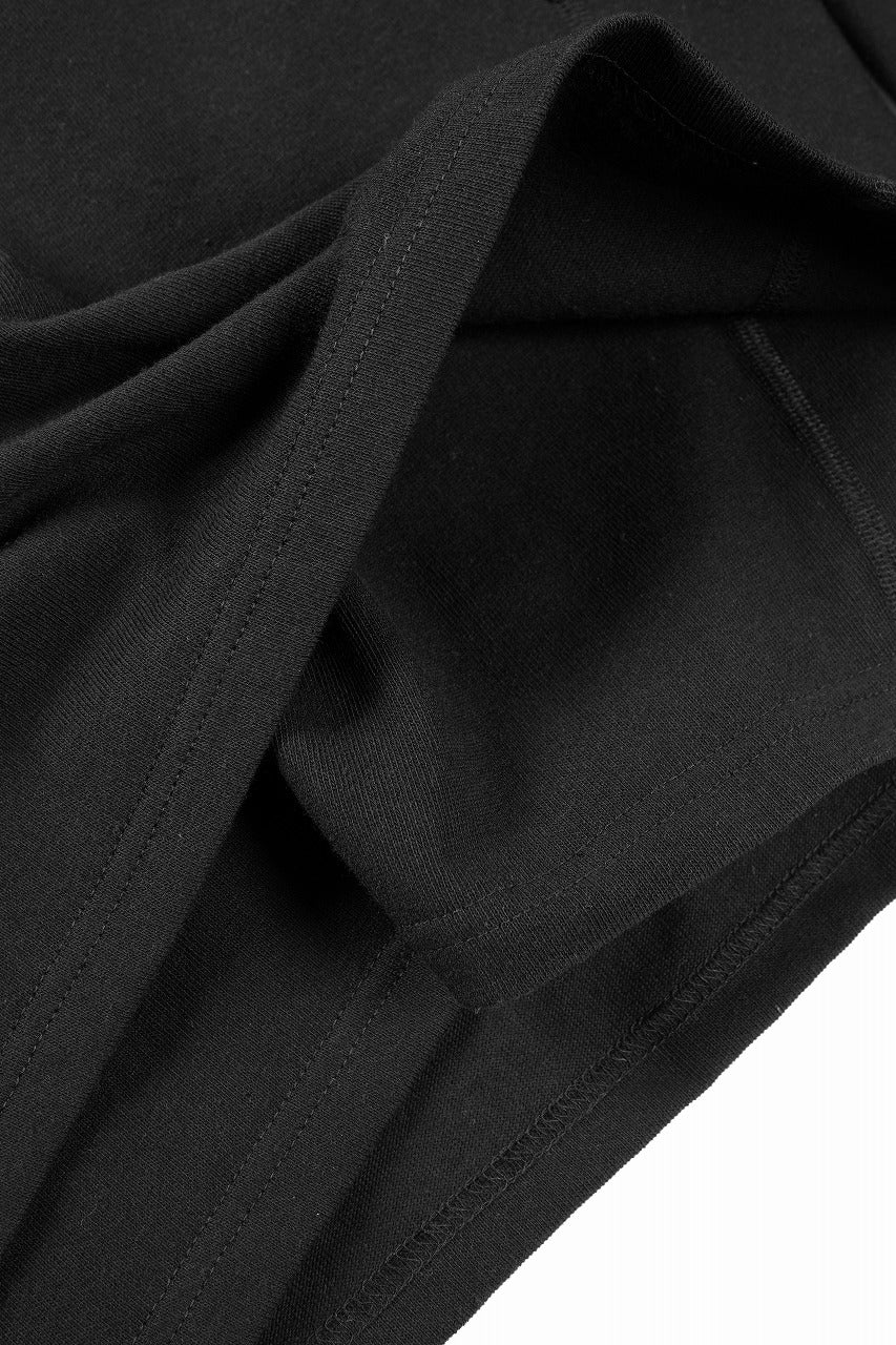 OPPOSE DUALITY ONE SIDE HALF LONG SLEEVE T-SHIRT (BLACK) - Image 10