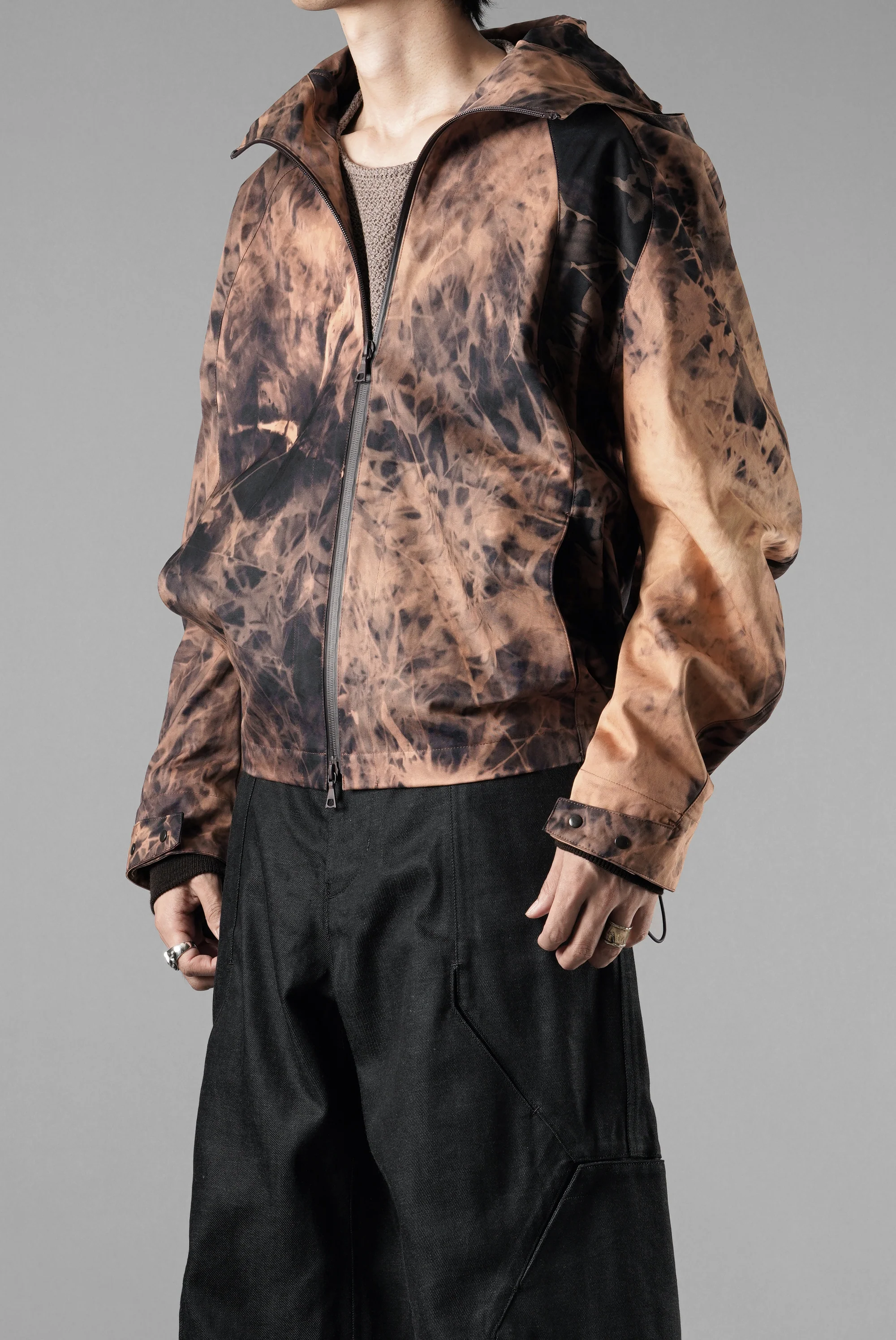 OPPOSE DUALITY SHORT PARKA / HAND BLEACHED VENTILE COTTON (BLEACH) - Image 20