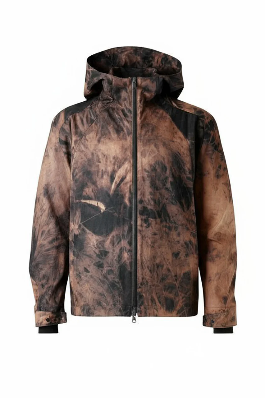 OPPOSE DUALITY SHORT PARKA / HAND BLEACHED VENTILE COTTON (BLEACH) - Image 7