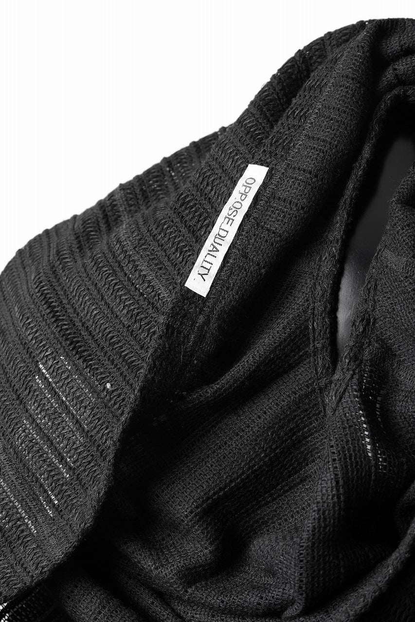 OPPOSE DUALITY WAVE LONG SLEEVE T-SHIRTS / RUSSELL KNIT JERSEY (BLACK) - Image 10