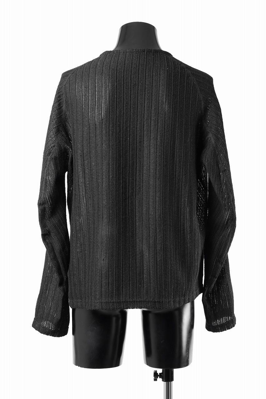 OPPOSE DUALITY WAVE LONG SLEEVE T-SHIRTS / RUSSELL KNIT JERSEY (BLACK) - Image 6