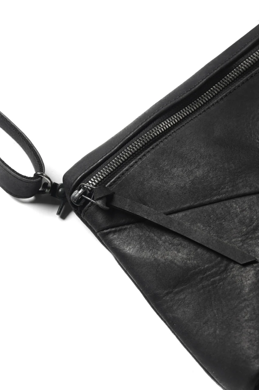 Portaille "Atelier Made" exclusive 2WAY SACOCHE BAG / PUEBLO by Badalassi Carlo (BLACK) - Image 10