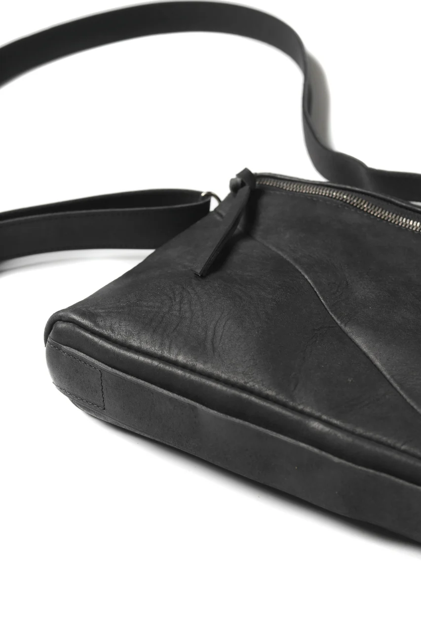 Portaille "Atelier Made" exclusive 2WAY SACOCHE BAG / PUEBLO by Badalassi Carlo (BLACK) - Image 11