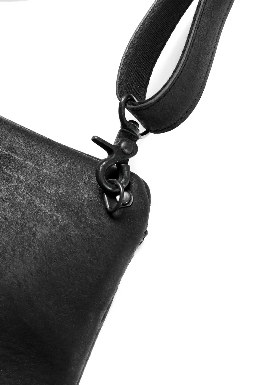 Portaille "Atelier Made" exclusive 2WAY SACOCHE BAG / PUEBLO by Badalassi Carlo (BLACK) - Image 14