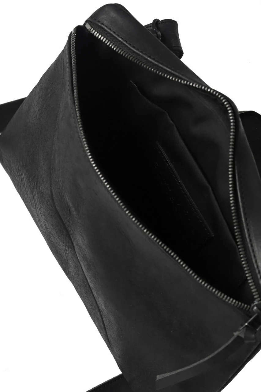 Portaille "Atelier Made" exclusive 2WAY SACOCHE BAG / PUEBLO by Badalassi Carlo (BLACK) - Image 15
