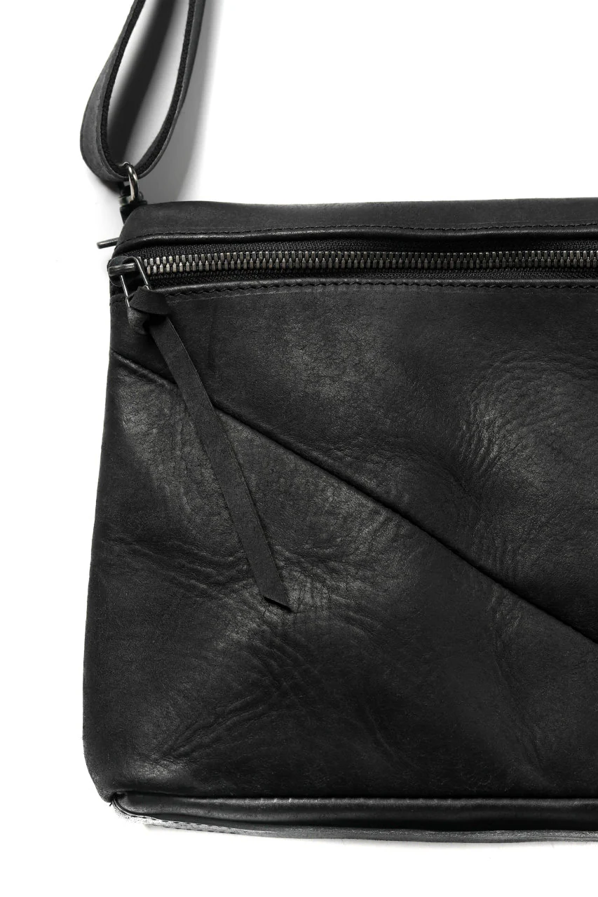 Portaille "Atelier Made" exclusive 2WAY SACOCHE BAG / PUEBLO by Badalassi Carlo (BLACK) - Image 9
