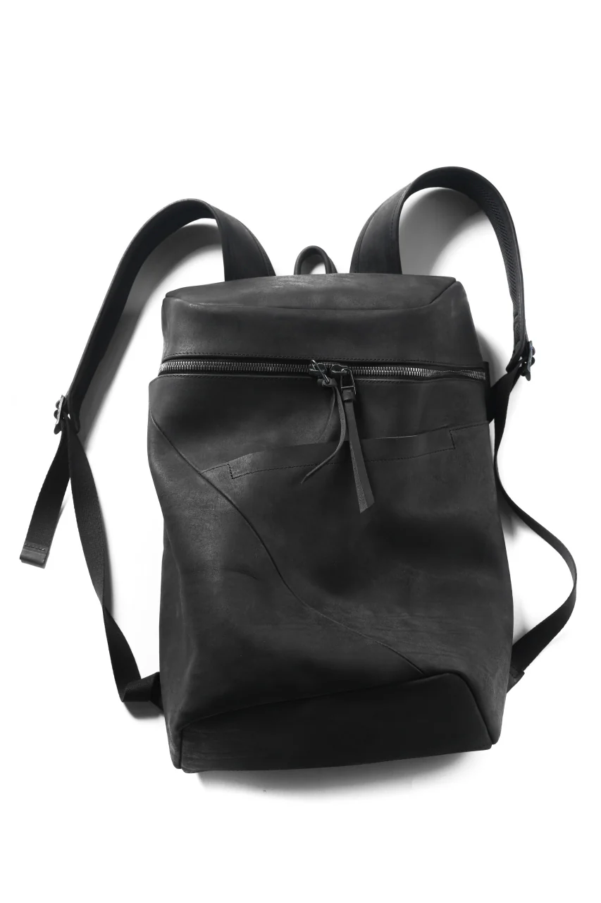 Portaille "Atelier Made" exclusive BACKPACK / PUEBLO by Badalassi Carlo (BLACK) - Image 3