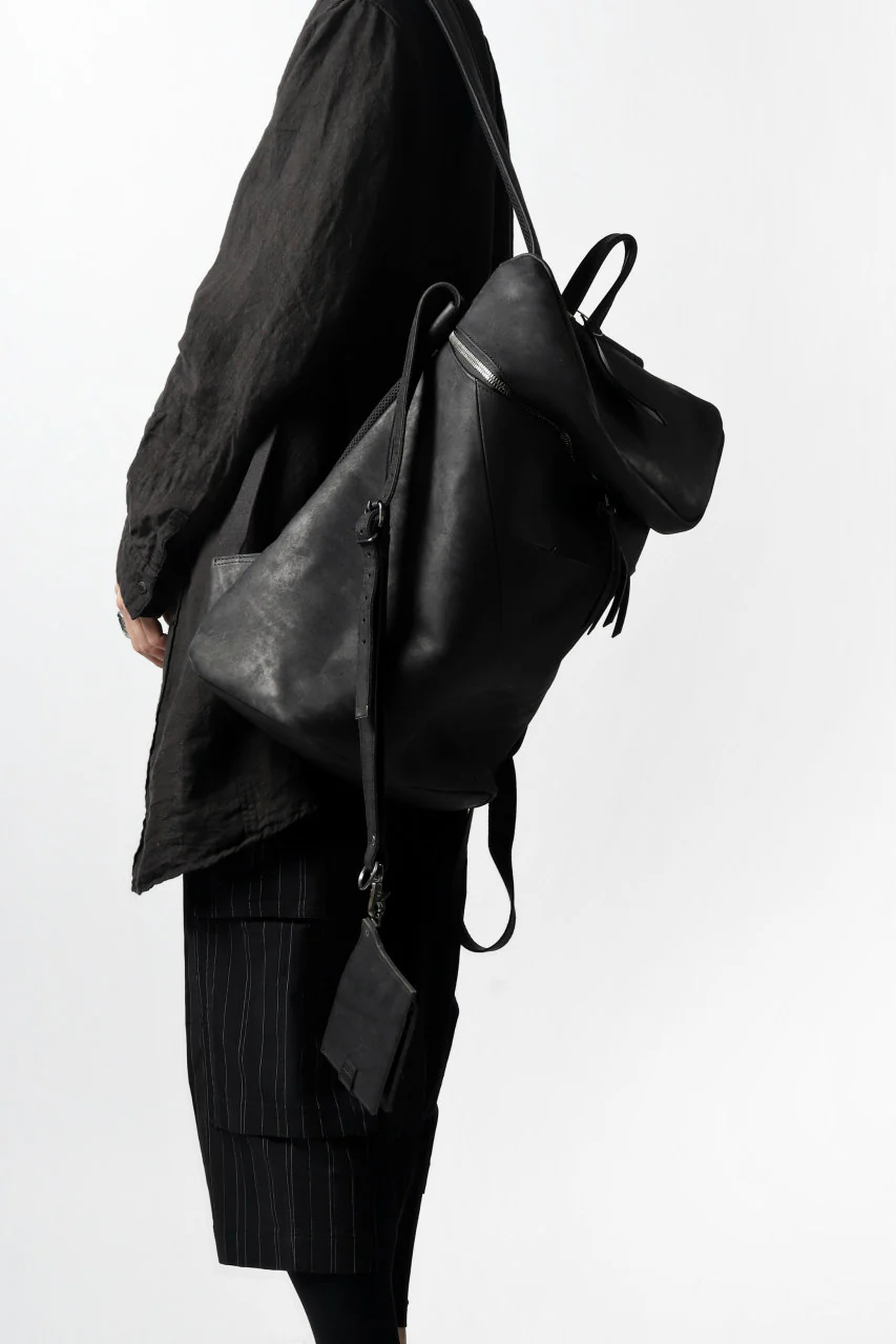 Portaille "Atelier Made" exclusive BACKPACK / PUEBLO by Badalassi Carlo (BLACK) - Image 39