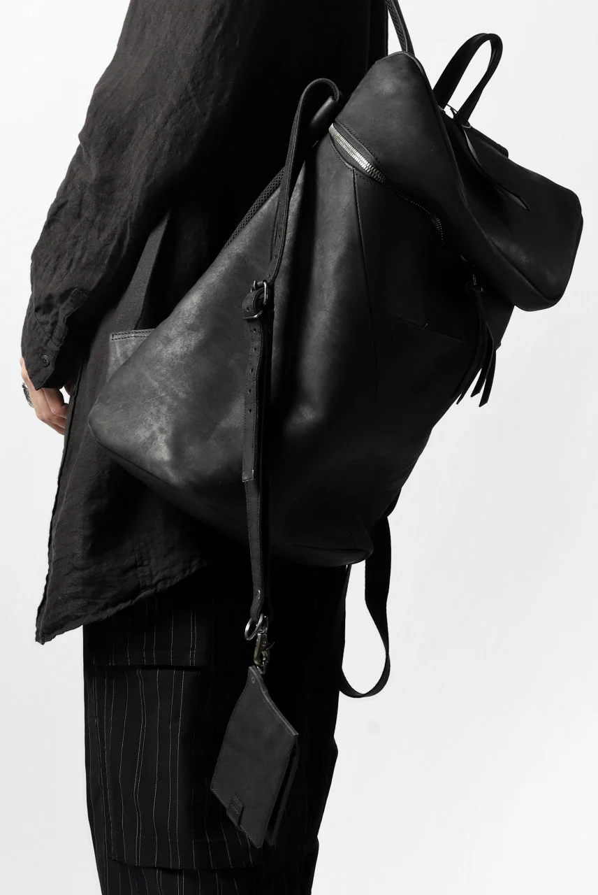 Portaille "Atelier Made" exclusive BACKPACK / PUEBLO by Badalassi Carlo (BLACK) - Image 47
