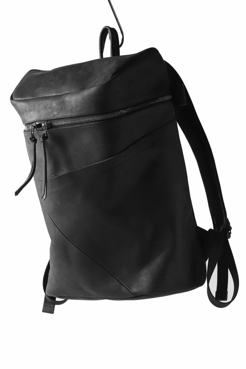 Portaille "Atelier Made" exclusive BACKPACK / PUEBLO by Badalassi Carlo (BLACK) - Image 5