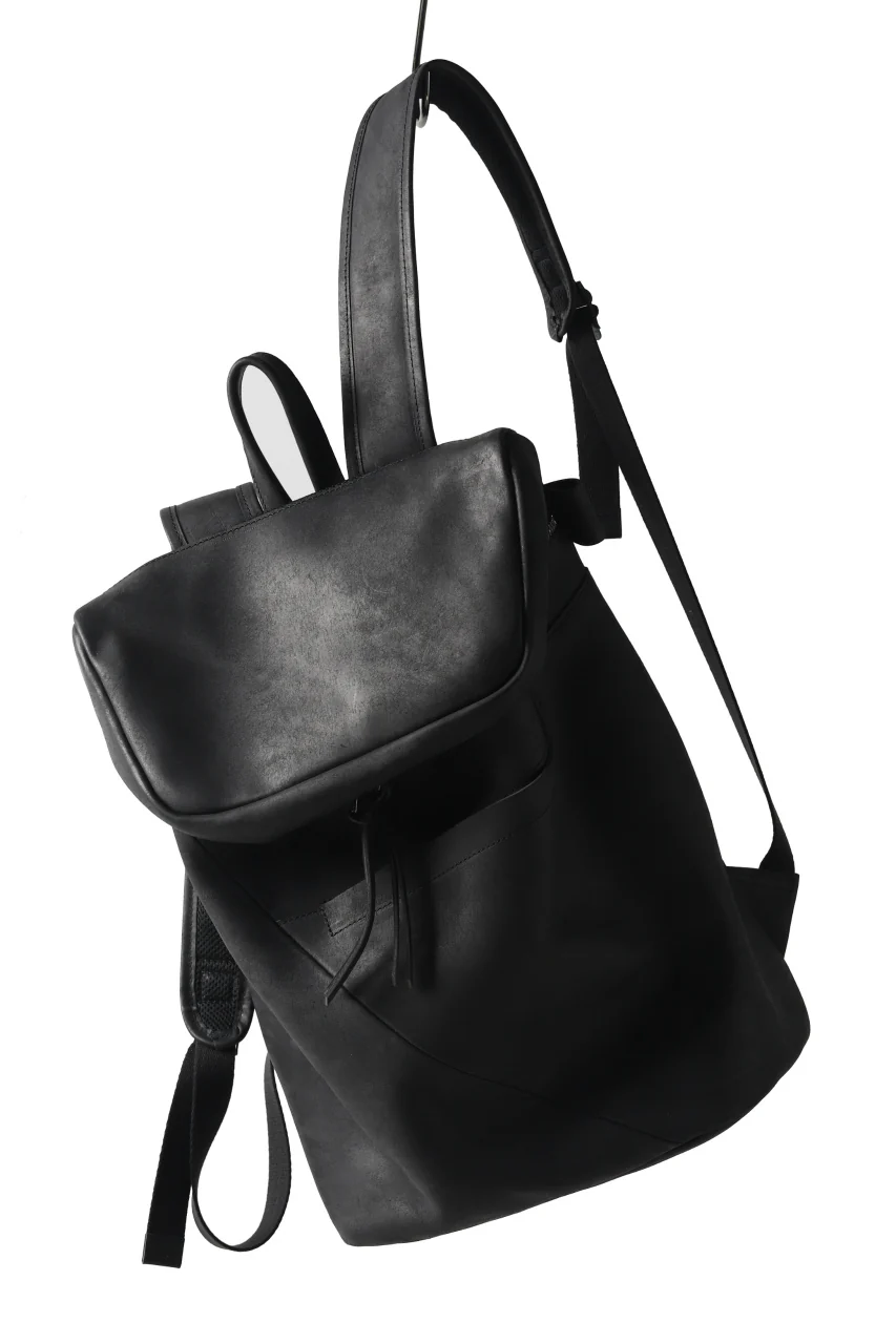 Portaille "Atelier Made" exclusive BACKPACK / PUEBLO by Badalassi Carlo (BLACK) - Image 8