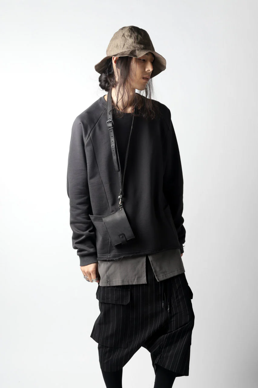Portaille "Atelier Made" exclusive BI-FOLD WALLET / PUEBLO by Badalassi Carlo (BLACK) - Image 19