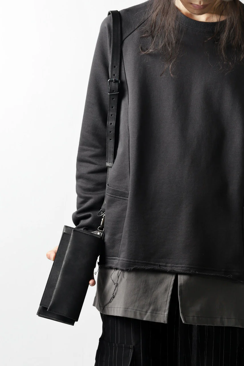 Portaille "Atelier Made" exclusive LONG WALLET / PUEBLO by Badalassi Carlo (BLACK) - Image 15