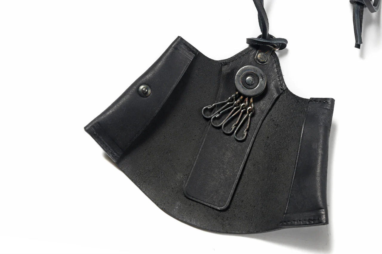 Portaille "Atelier Made" exclusive NECK KEY CASE / PUEBLO by Badalassi Carlo (BLACK) - Image 10