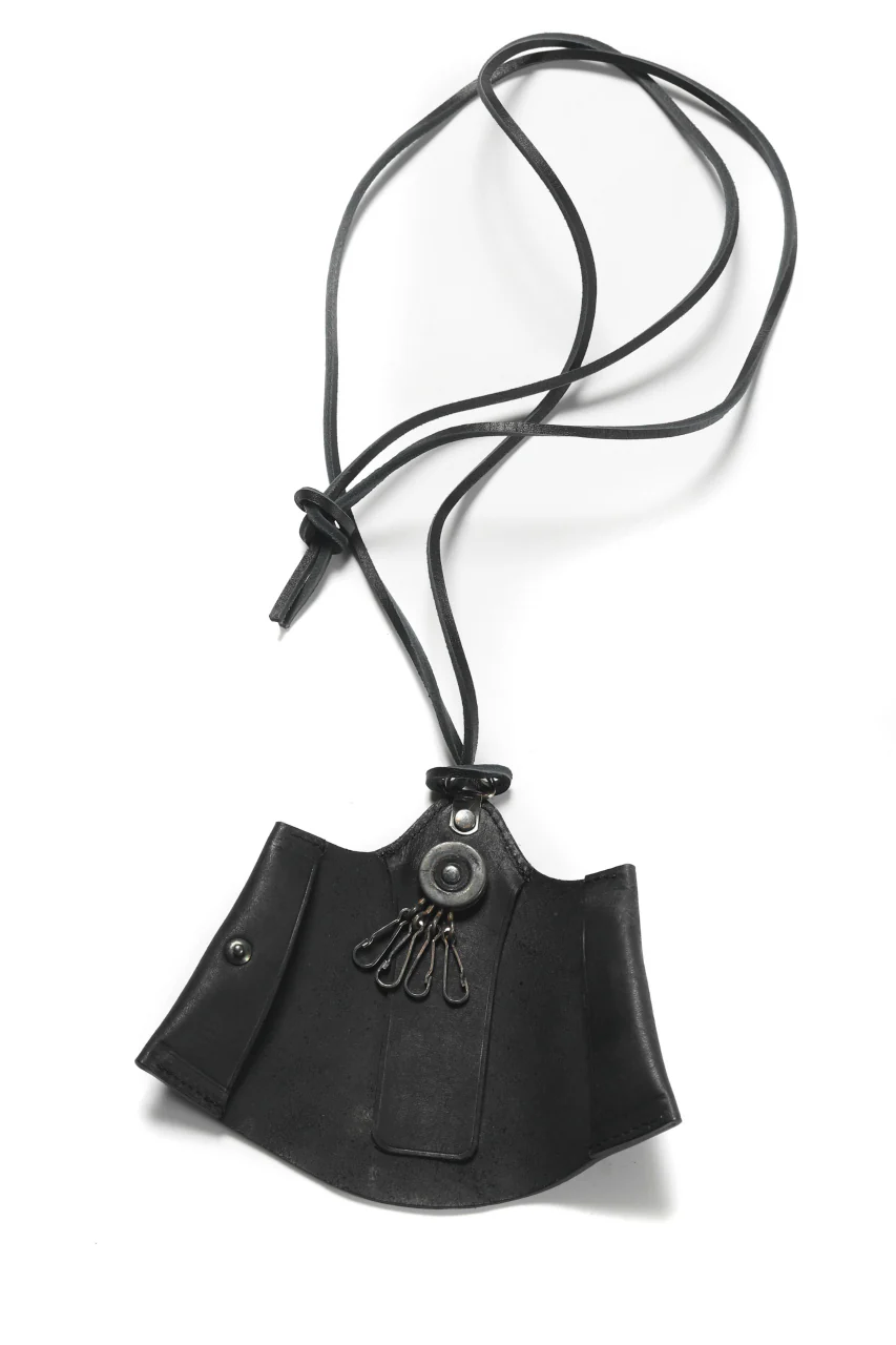 Portaille "Atelier Made" exclusive NECK KEY CASE / PUEBLO by Badalassi Carlo (BLACK) - Image 4