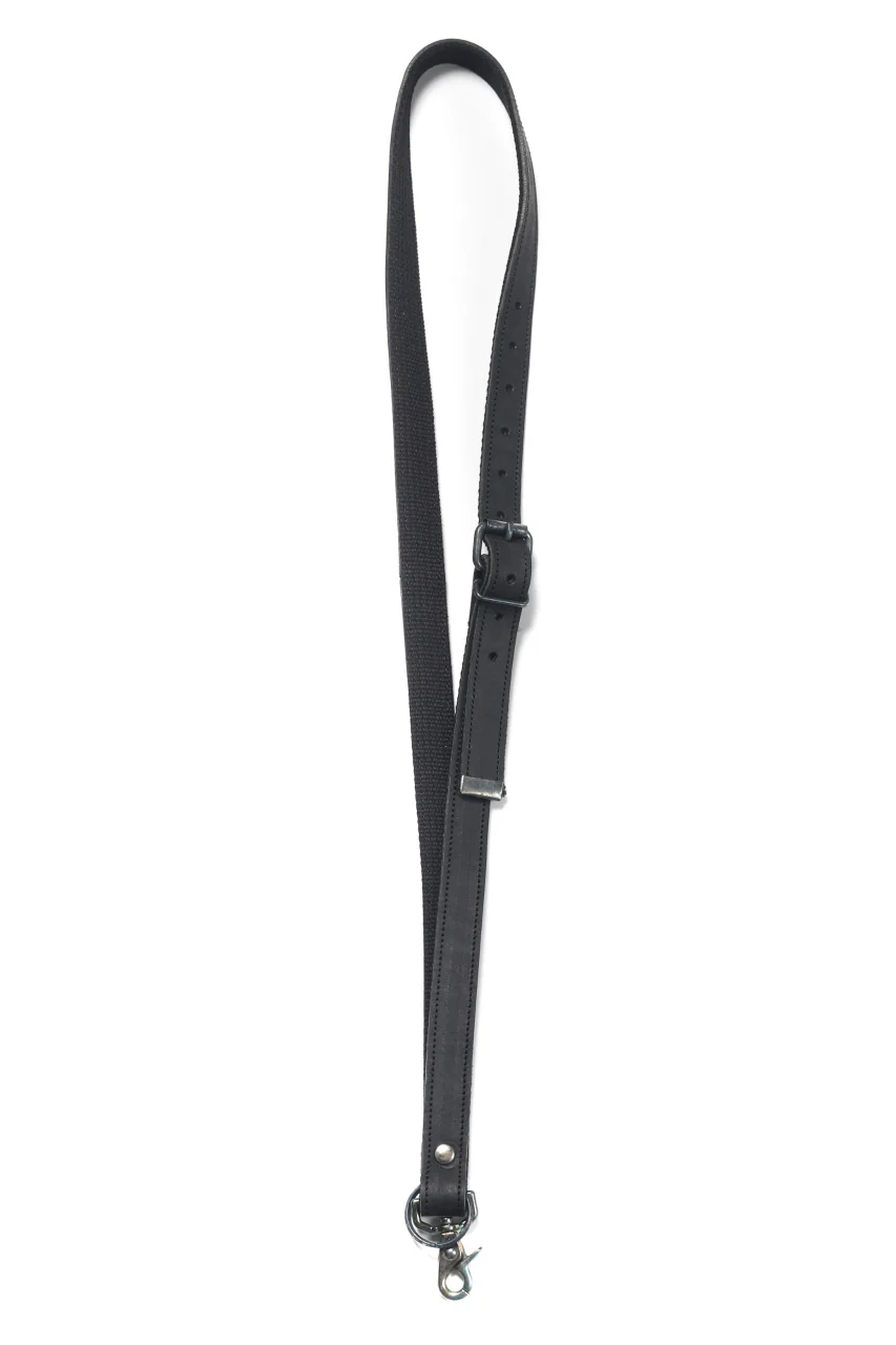 Portaille "Atelier Made" exclusive NECK STRAP / PUEBLO by Badalassi Carlo (BLACK)