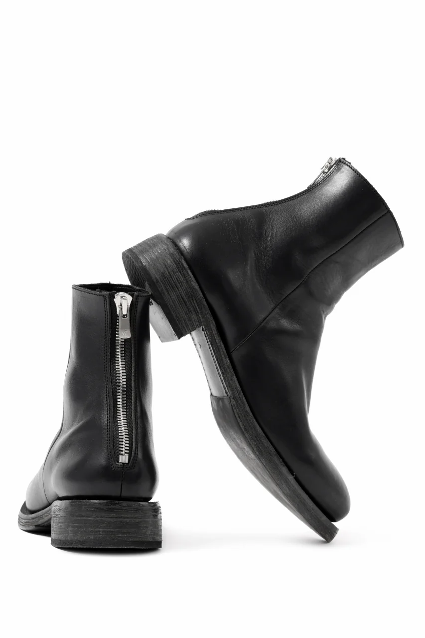 Portaille DRAPE BOOTS / ITALIAN VACHETTA-SMOOTH (BLACK) - Image 7