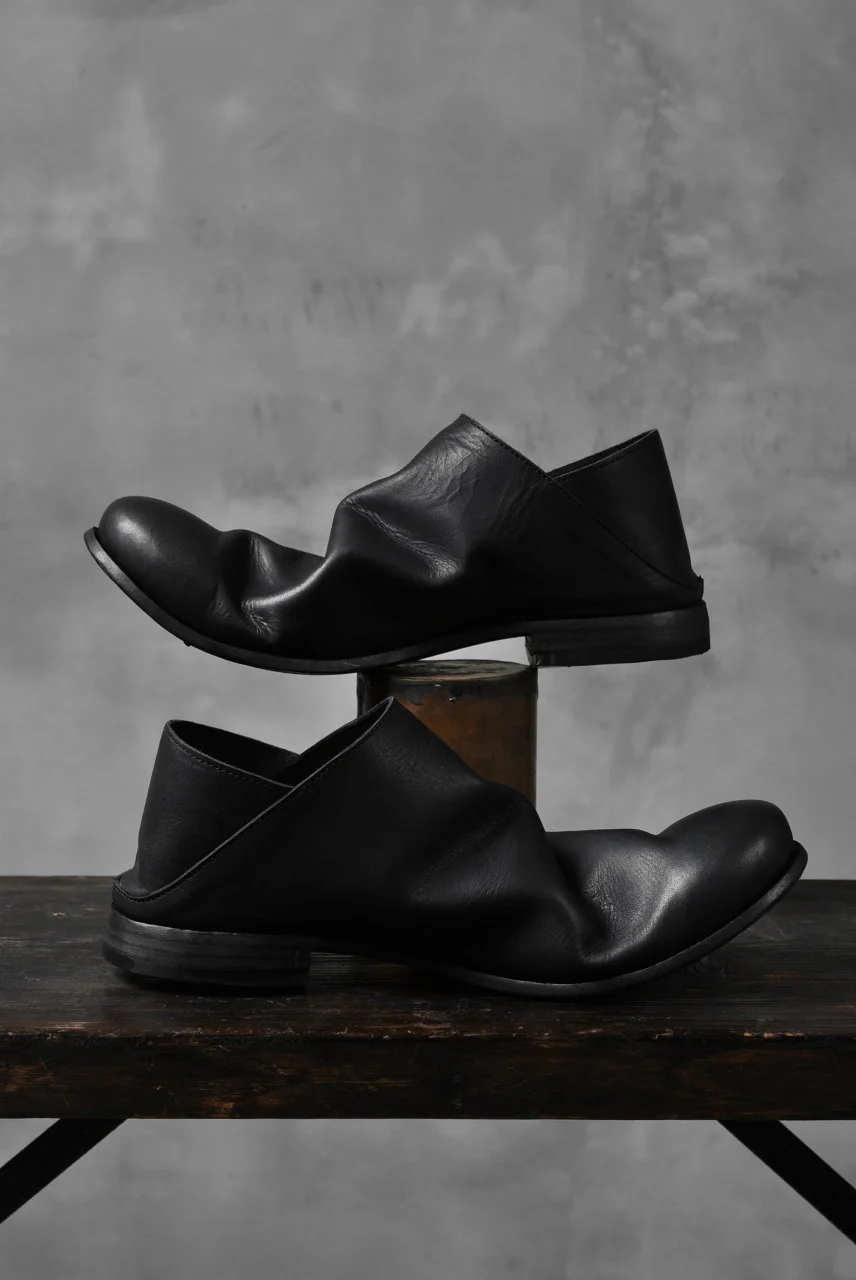 Portaille exclusive Babouche Slipon Shoes (JP-Smooth Pelle / BLACK) - Image 10