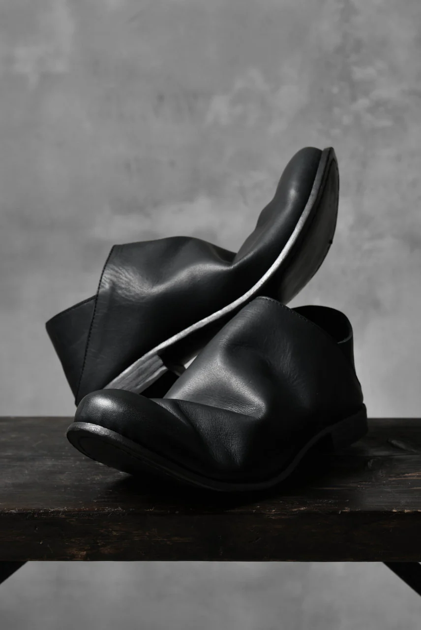 Portaille exclusive Babouche Slipon Shoes (JP-Smooth Pelle / BLACK) - Image 11