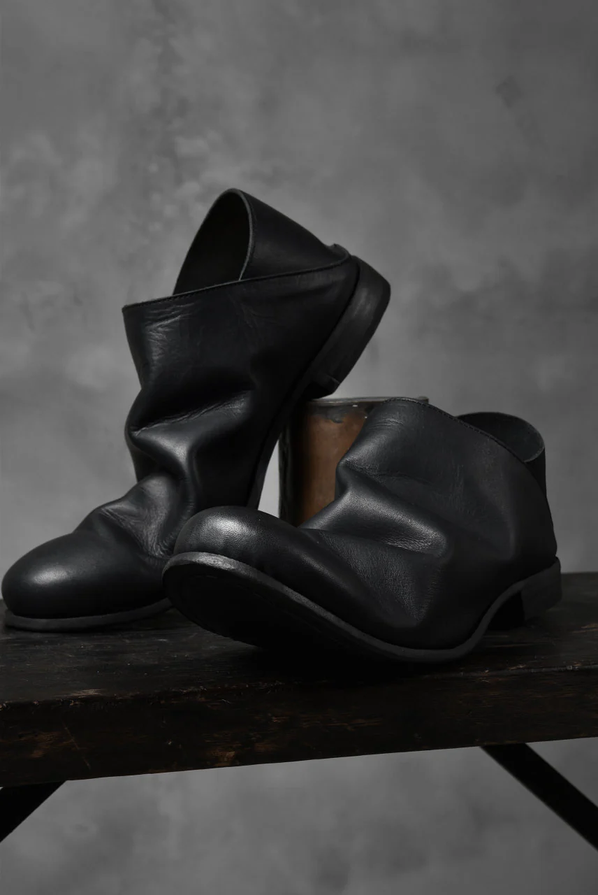 Portaille exclusive Babouche Slipon Shoes (JP-Smooth Pelle / BLACK) - Image 12