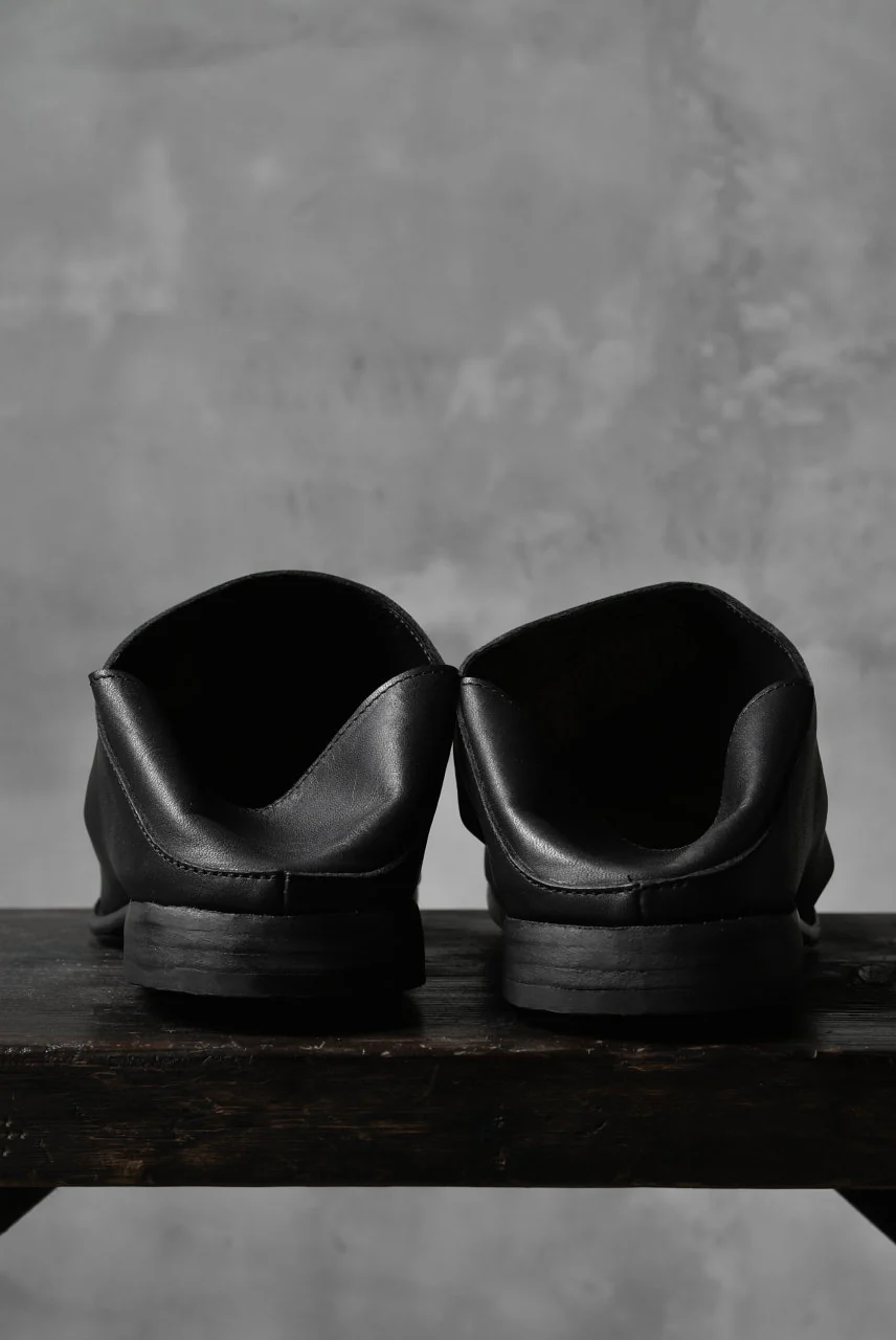 Portaille exclusive Babouche Slipon Shoes (JP-Smooth Pelle / BLACK) - Image 14