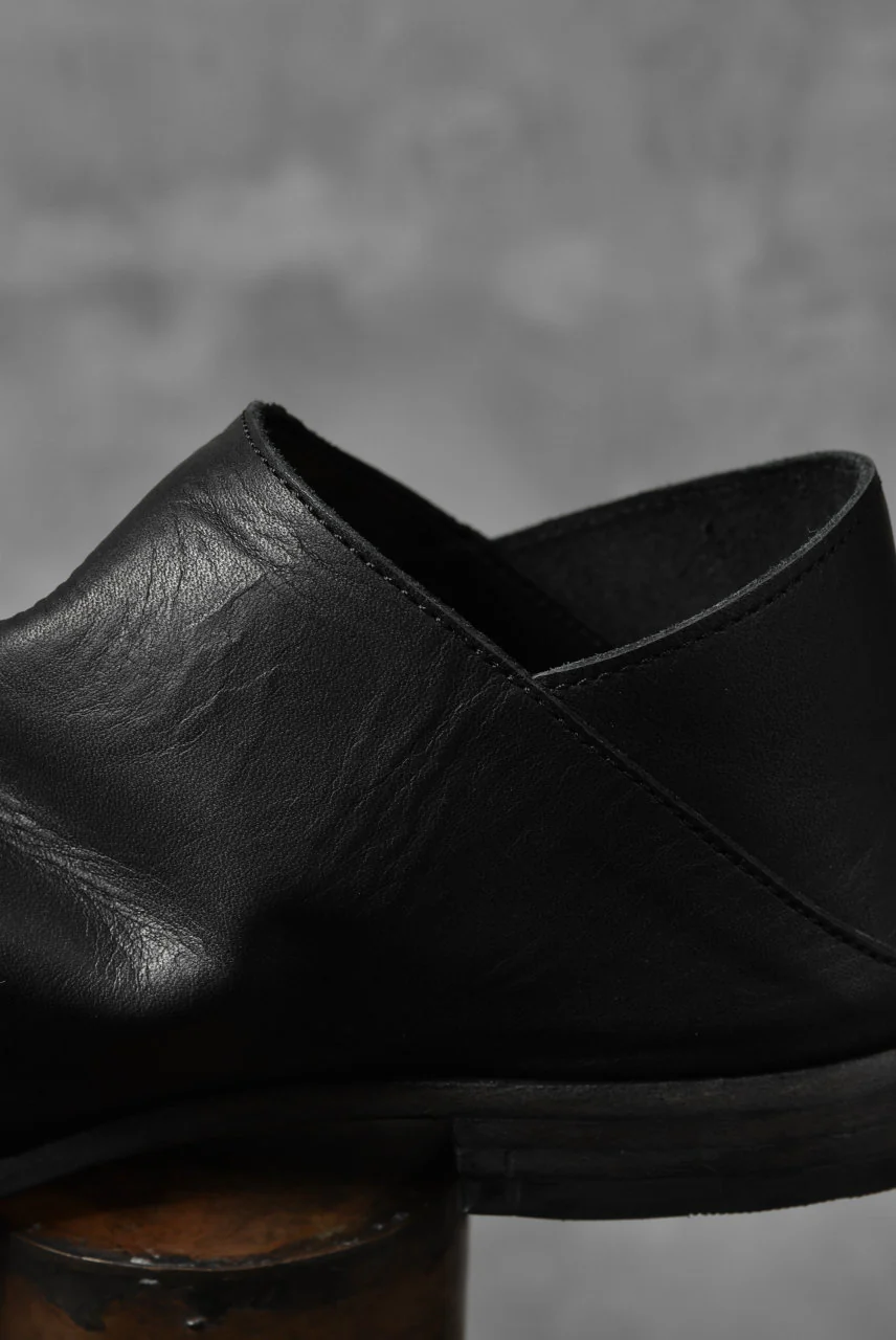 Portaille exclusive Babouche Slipon Shoes (JP-Smooth Pelle / BLACK) - Image 23