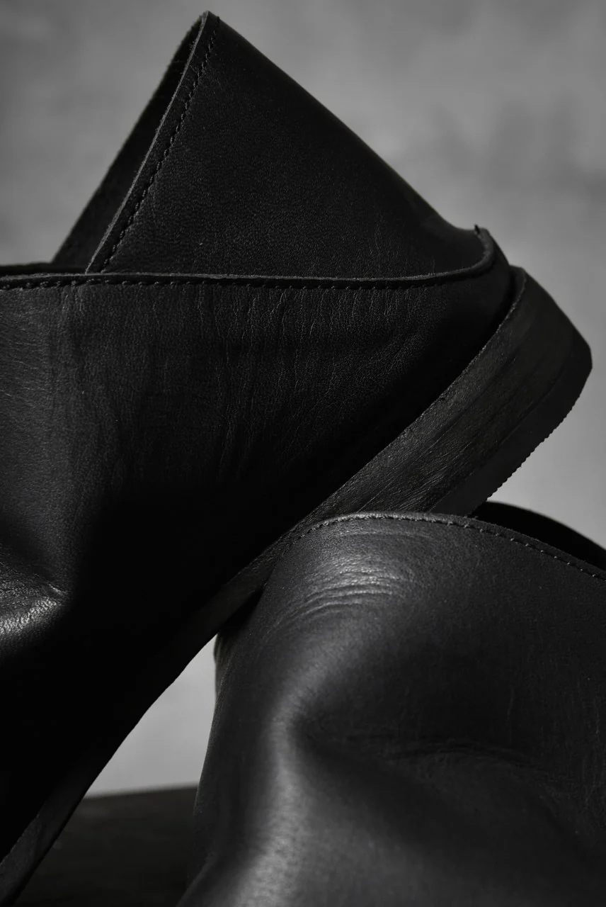 Portaille exclusive Babouche Slipon Shoes (JP-Smooth Pelle / BLACK) - Image 27