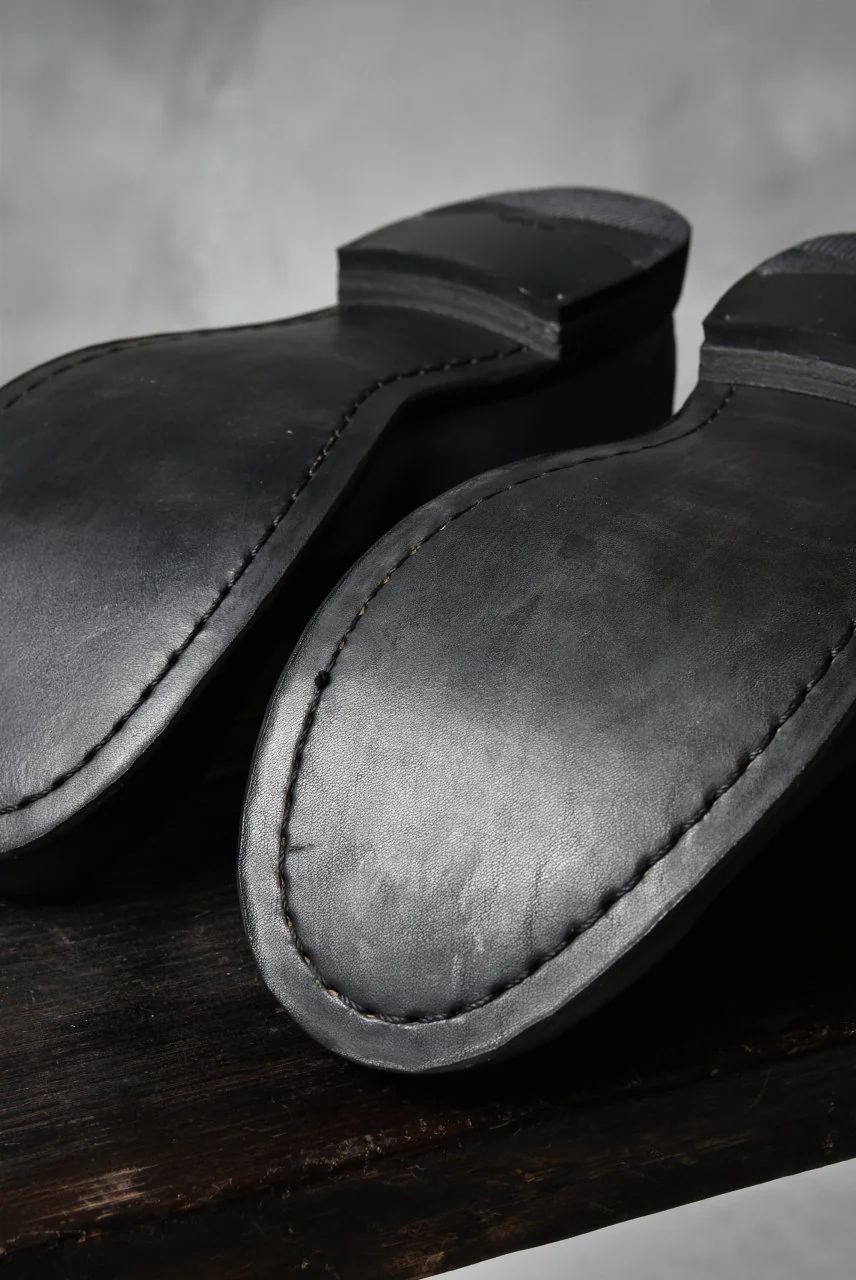 Portaille exclusive Babouche Slipon Shoes (JP-Smooth Pelle / BLACK) - Image 35