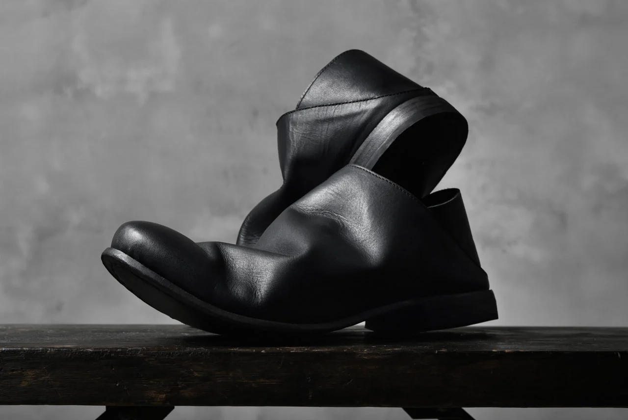 Portaille exclusive Babouche Slipon Shoes (JP-Smooth Pelle / BLACK) - Image 37
