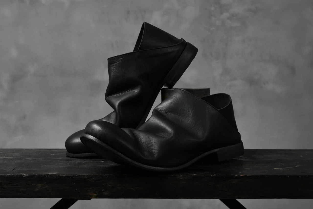 Portaille exclusive Babouche Slipon Shoes (JP-Smooth Pelle / BLACK) - Image 38