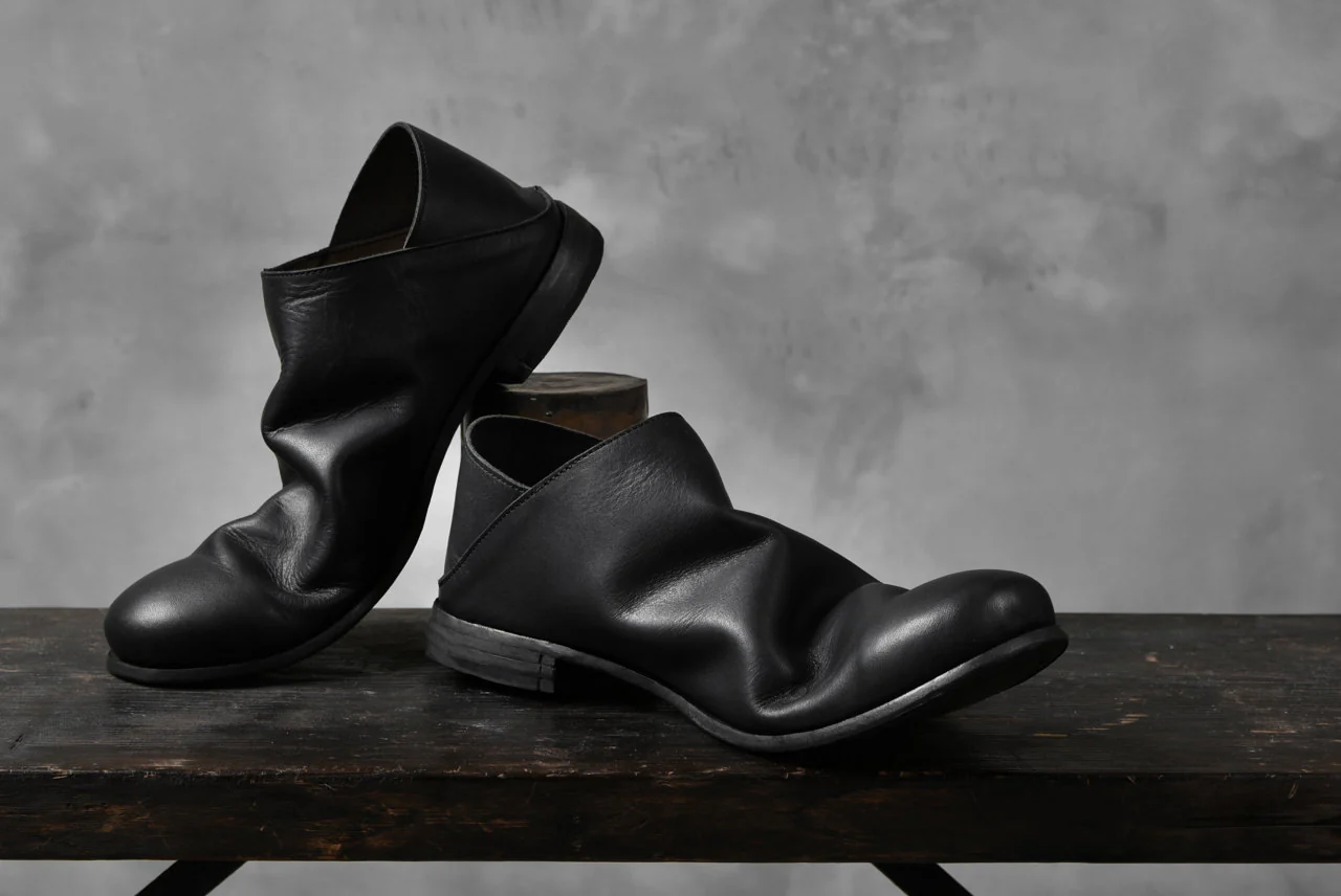 Portaille exclusive Babouche Slipon Shoes (JP-Smooth Pelle / BLACK) - Image 39