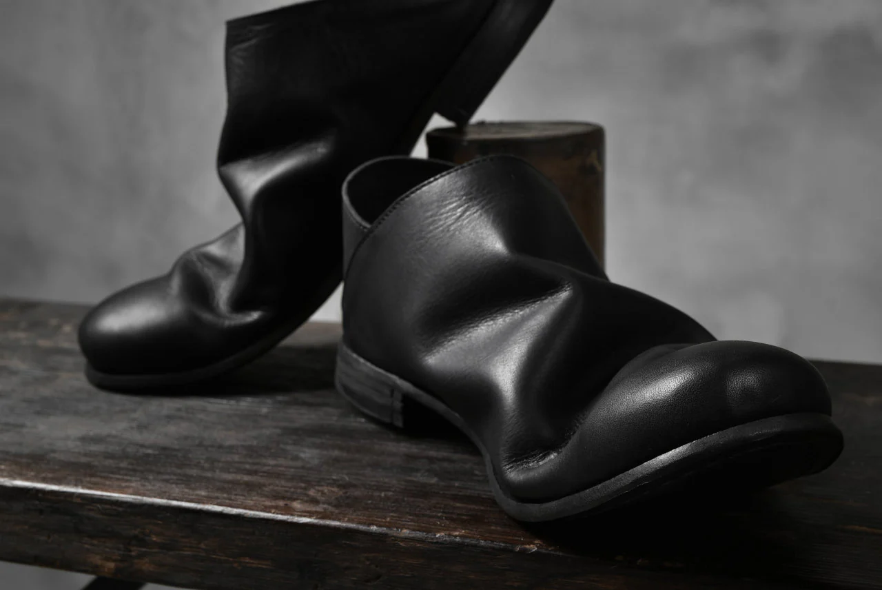 Portaille exclusive Babouche Slipon Shoes (JP-Smooth Pelle / BLACK) - Image 40