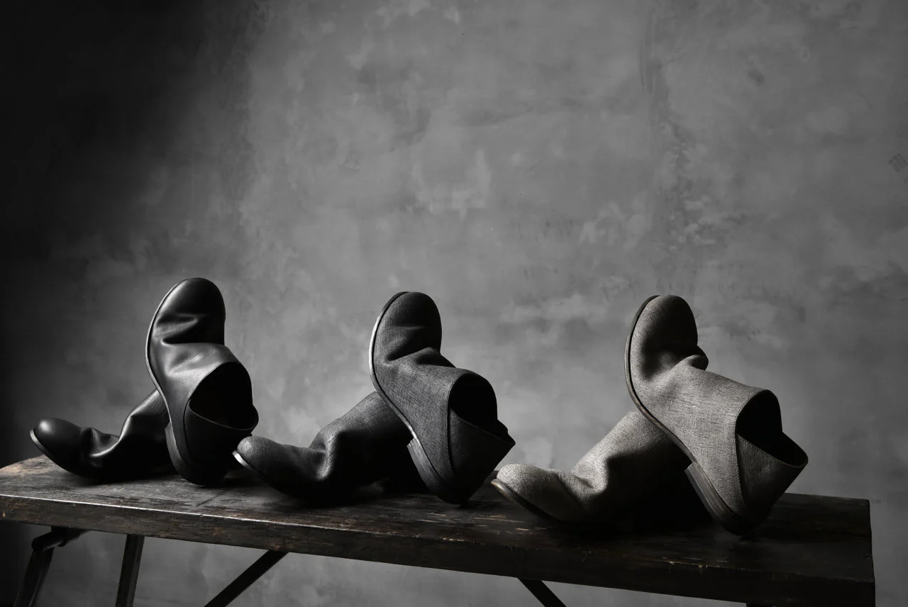 Portaille exclusive Babouche Slipon Shoes (JP-Smooth Pelle / BLACK) - Image 42
