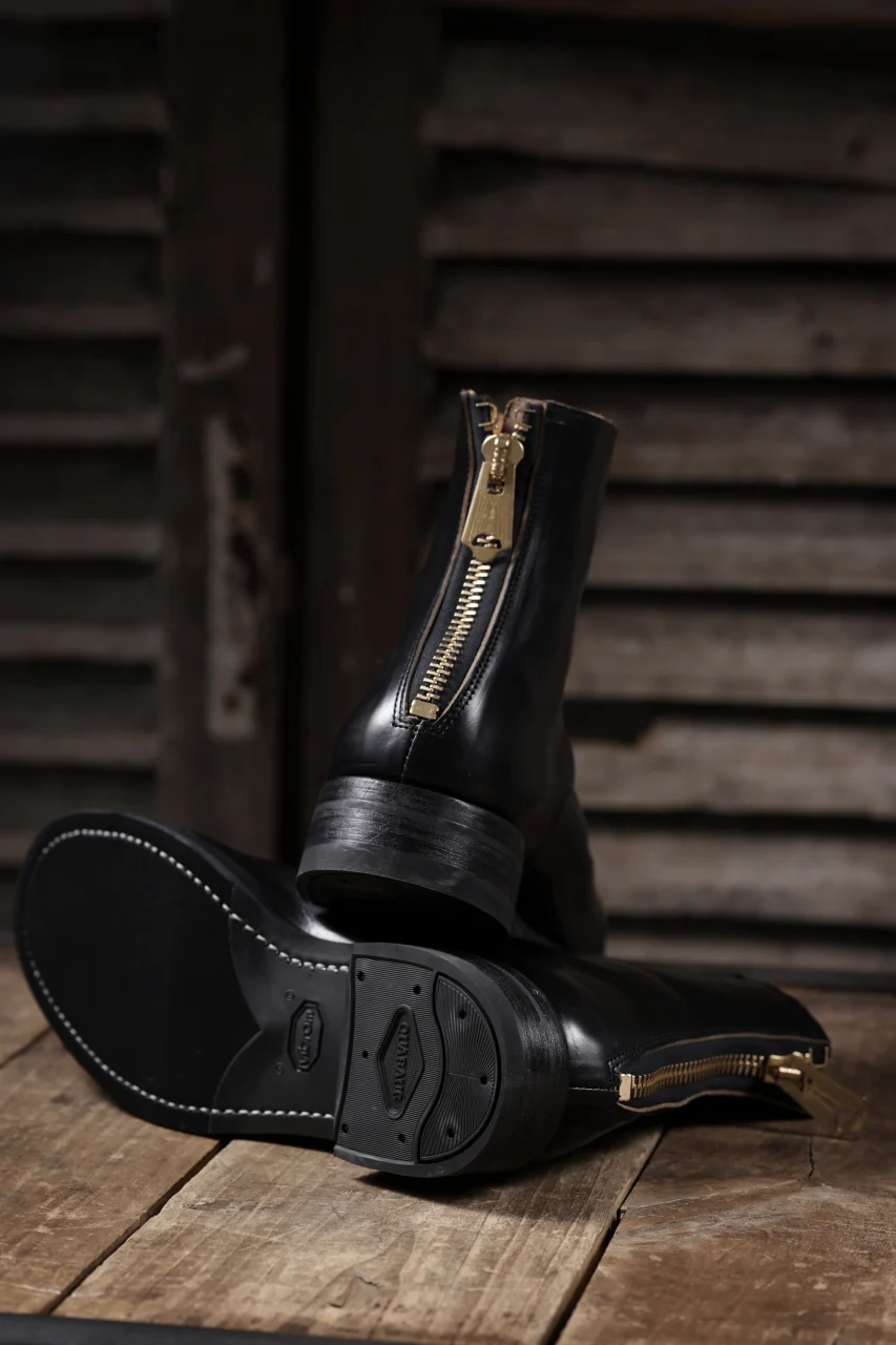Portaille exclusive CLASSIC BACK ZIP BOOTS / HORWEEN CHROMEXCEL (BLACK) - Image 55