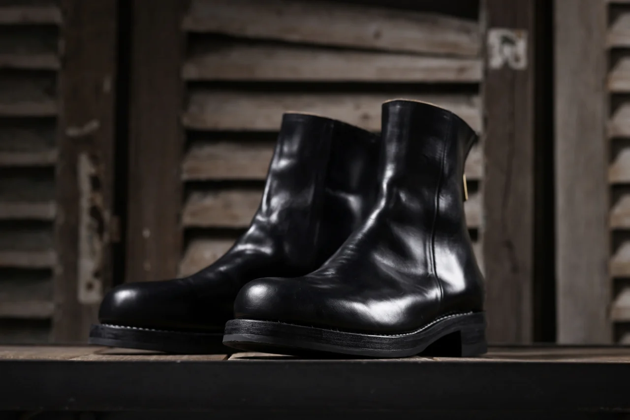 Portaille exclusive CLASSIC BACK ZIP BOOTS / HORWEEN CHROMEXCEL (BLACK) - Image 58