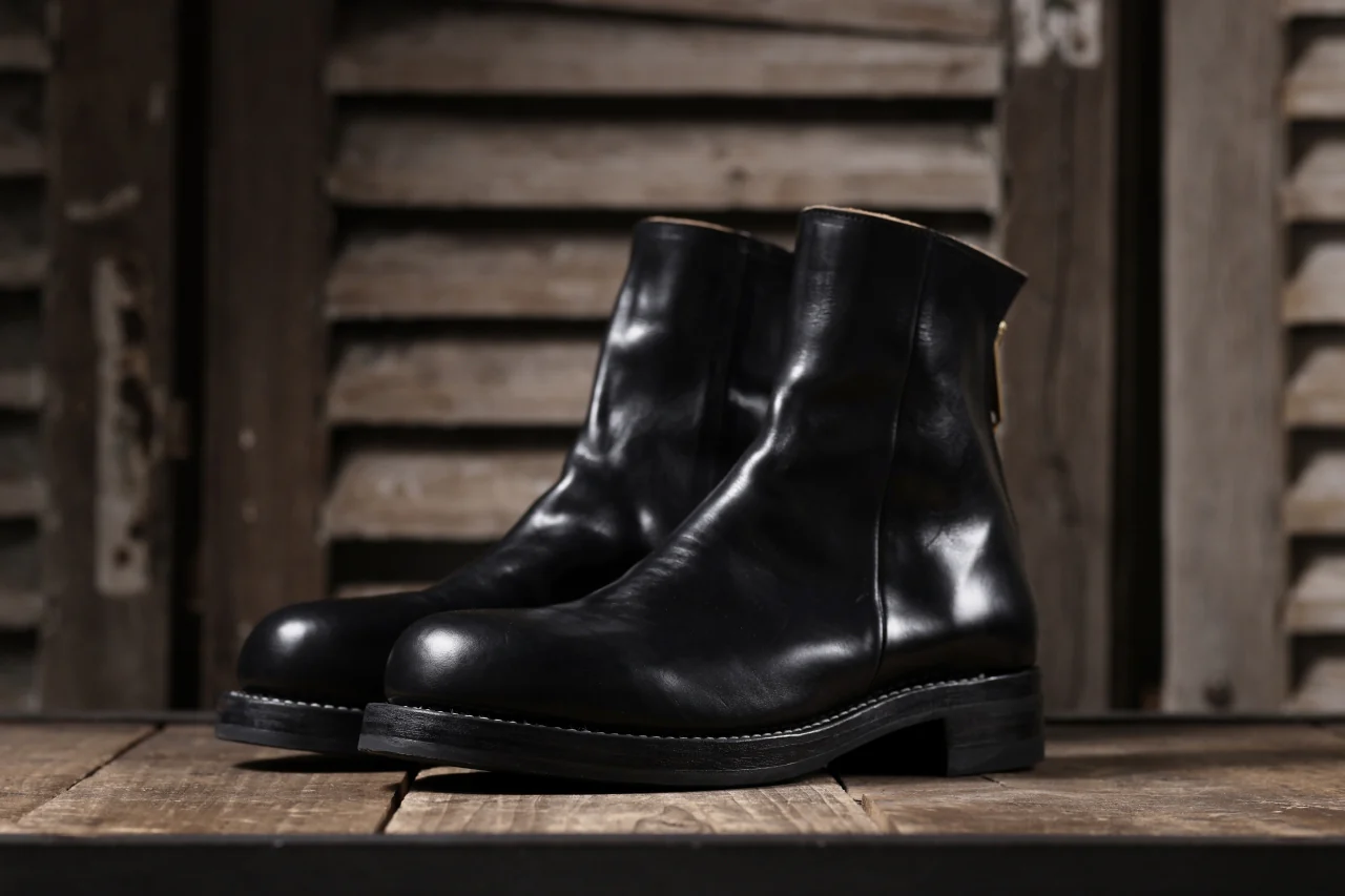 Portaille exclusive CLASSIC BACK ZIP BOOTS / HORWEEN CHROMEXCEL (BLACK) - Image 59