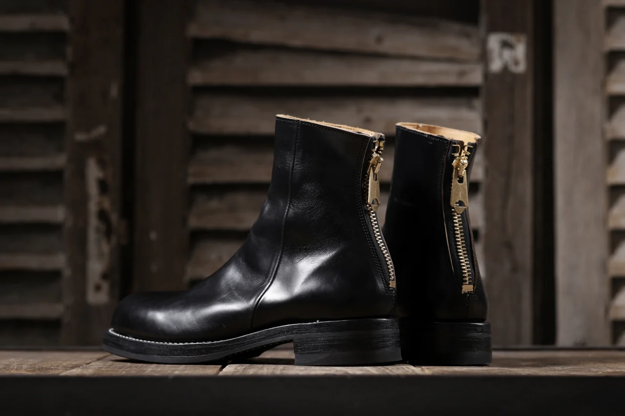 Portaille exclusive CLASSIC BACK ZIP BOOTS / HORWEEN CHROMEXCEL (BLACK) - Image 60