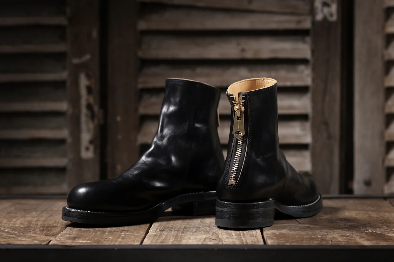 Portaille exclusive CLASSIC BACK ZIP BOOTS / HORWEEN CHROMEXCEL (BLACK) - Image 61