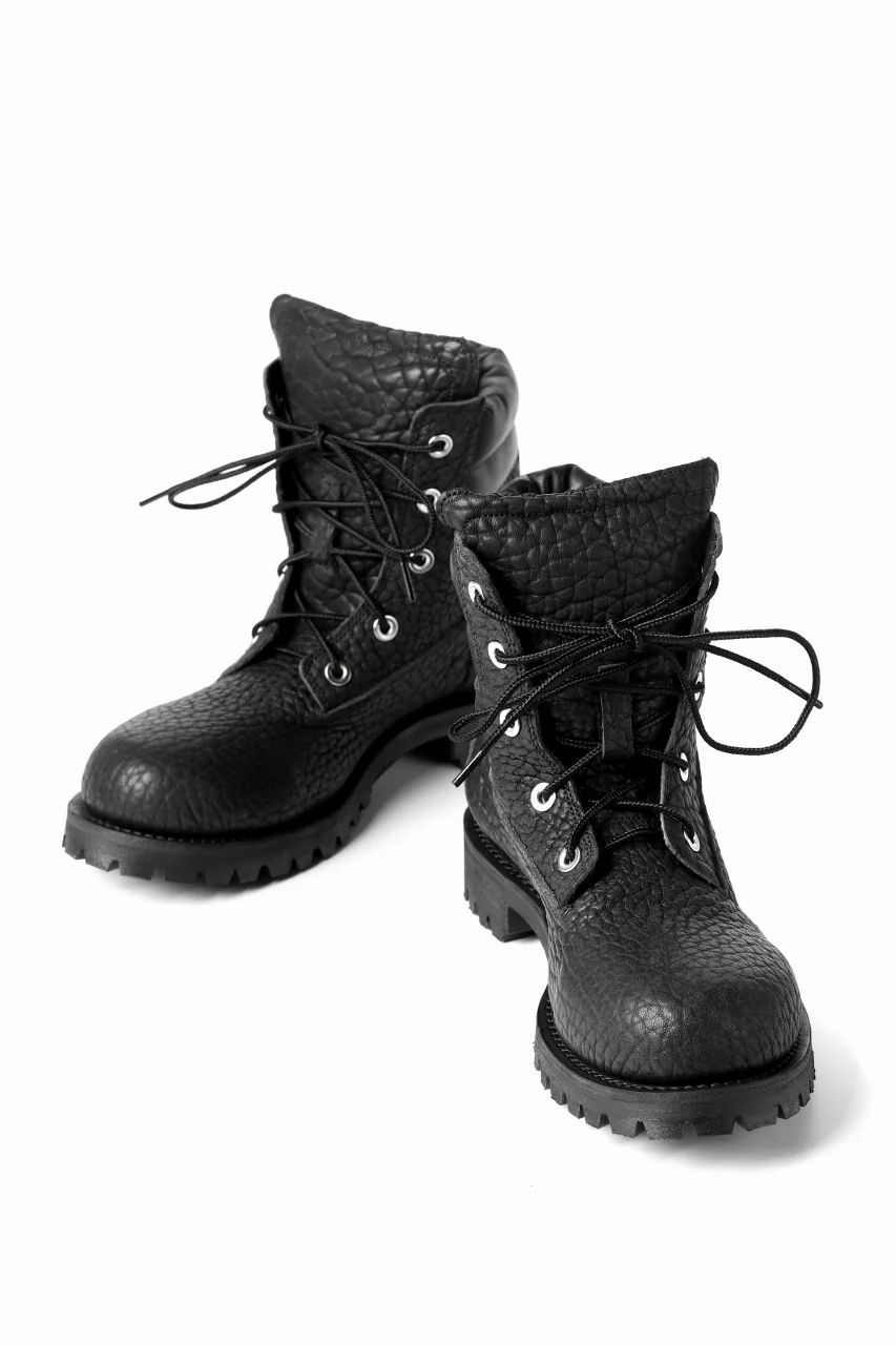 Portaille exclusive LEX-W20 TREK Laced Boots / ROUGH BULL (BLACK) - Image 13